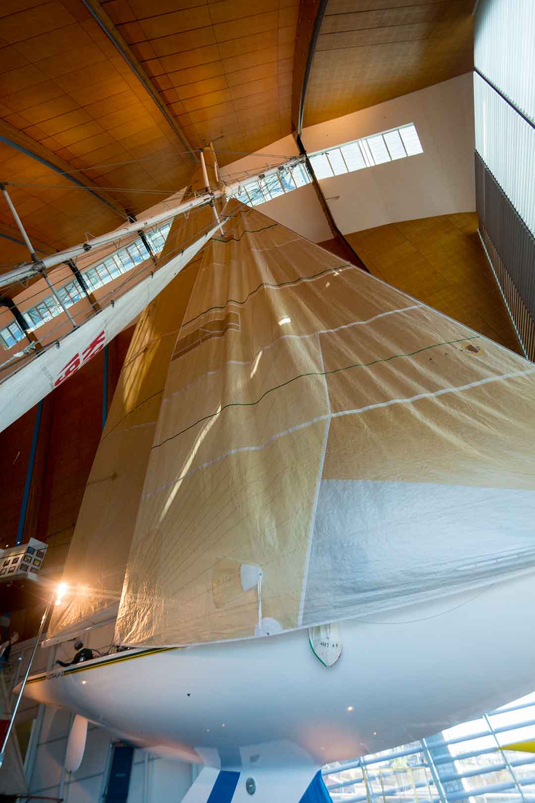 Image of the yacht Australia II in the WA Maritime Museum, Fremantle